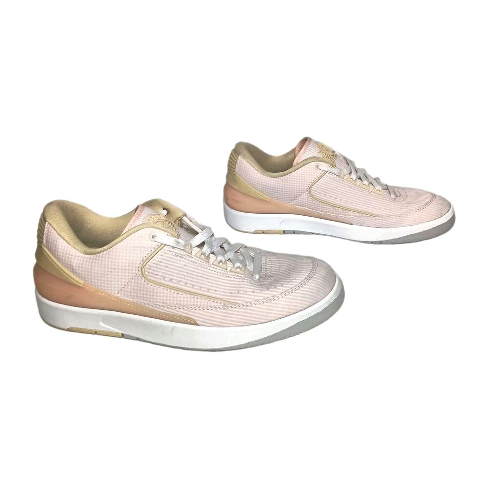 Men's Size 10.5 Women's 12 Air Jordan 2 Retro Low Peach Seersucker DX6930-600